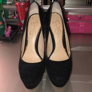 Black Jessica Simpson platform heels